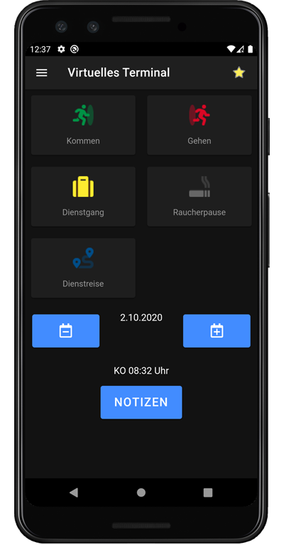 planzeit App geöffnet auf iPhone und iPad